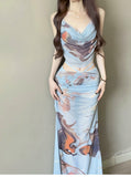 Yan Korean Bikini Women's New Split Three-Piece Sexy Long Dress Holiday Style Swimsuit